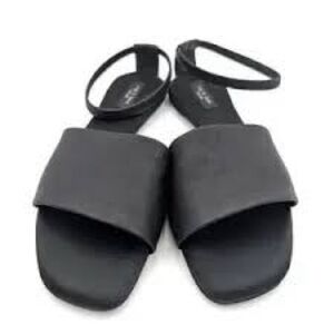 Rag & Bone Ellory Foldable Sandal Ankle Strap Women's Black Size US9.5 Size 41